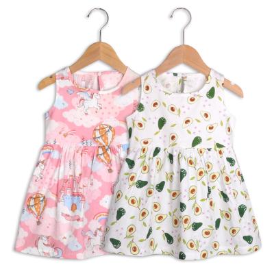 China Children Summer Sleeveless Toddler Girl Dress 2021 High Quality Washable Princess Girl Dress for sale