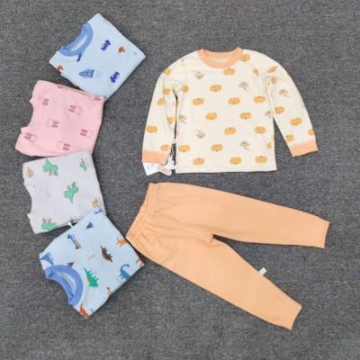 China 2021 New Arrival Polyester / Cotton Baby Clothes Wholesale Baby Floral Printed Clothes Sets Casual for sale