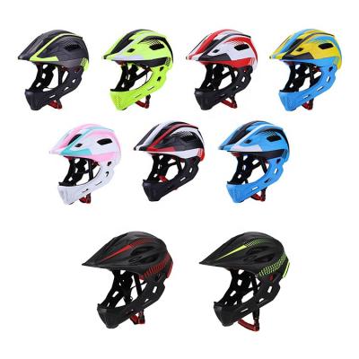 China Quick Release Buckle Adjustable Straps And Kids LED Light Cycle Bike Bicycle Helmet Child Kids Full Face Adjustable Reflective Helmet for sale