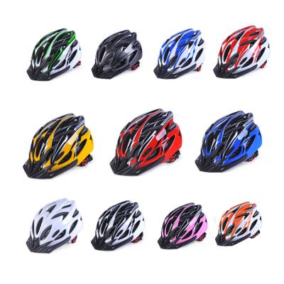 China Ultralight Breathable Recycling Adult Cyclist Rider Bike Helmet With Visor Helmet Road Bike Cycling MTB Cycle Mtb for sale