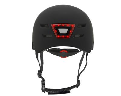 China â ‰ ¥ 10 Hours E Scooter Skateboard Skateboard Helmet Certified Recycling Taillight Led USB Helmet With Red Flashing Light for sale