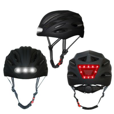 China 10 Hours USB Rechargeable Adult Electric Skateboard Bike Cycling Helmet Bicycle Scooter With Led Lights for sale