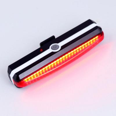 China High Brightness 500mAh Waterproof Super Bright USB Bike LED Bike COB Flash Rear Light Bicycle Tail Light for sale