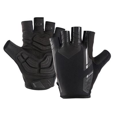 China Mountain Bike Summer Half Finger Fitness Gel Anti Slip Safty Recycling Cycling Shock Absorbing Pad Shock Absorbing Running Racing Gloves for sale