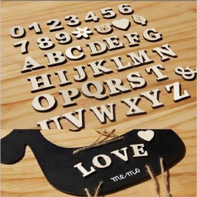 China Eco-Friendly Material Wood Craft Letters - Natural Wood Alphabet Capitals - Cutout Wood Letters For Home Decor And Kids Study for sale