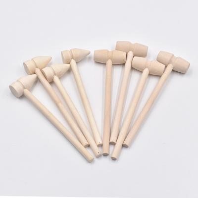 China Small Mini Wooden Hammer Mallet Pets Wooden Crafts Toys and Accessories from Europe Harden Factory Crab Smith Chasing Hammer for Chocolate for sale