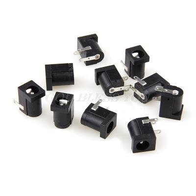 China audio & Female Video Jack Plug Socket Connector Black 10Pcs PCB Mount 5.5 x 2.1 Mm Drop Shipping for sale