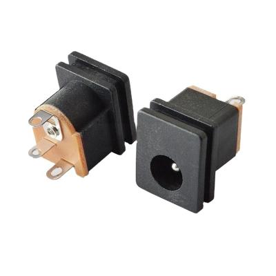 China 3Pins 5.5*2.5mm DC Female Connector DC-015 DC Male Barrel Connector Industrial Jack for sale