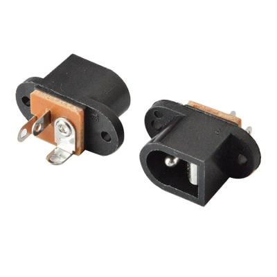 China 2.1*5.5mm Industrial DC Power Jack Plug 3 Pins Female DC Barrel Male Connector for sale