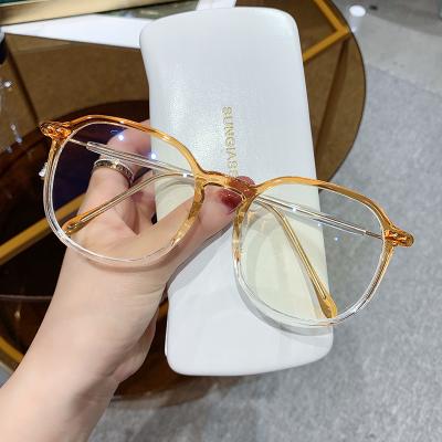 China 2021 New Fashion Optical Glasses Anti Blue Light Rectangular Sunglasses TR90 New Fashion Optical Glasses for sale