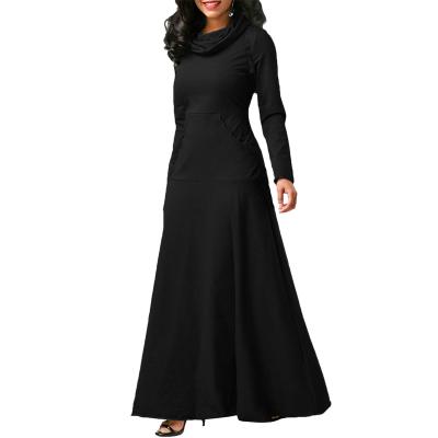 China Online Wholesale Muslim Women's Dress Dubai Abaya Designs 2018 Plus Size Abaya Dress With OEM Service for sale