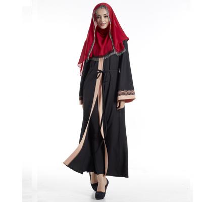 China New Design Sexy Casual Women Nightgown Open Front Abaya For Young Lady for sale