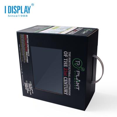 China Recycled Materials Wholesale Customized Cheap Paper Logo Mailing Box With Plastic Handle for sale