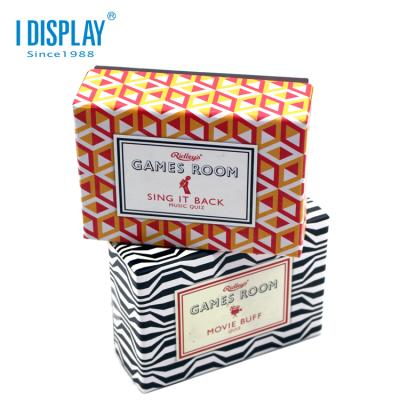 China Handmade Customized Hard Cardboard Game Gift Packing Game Card Boxes for sale