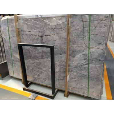 China shopping & Natural Gray Marble Chinese Van Gogh Gray Marble Slabs of Residential Building Projects Design Nice for sale