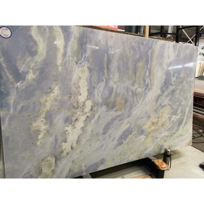 China shopping & Home Building Projects Natural Blue Marble, Sky Blue Marble Slabs for sale