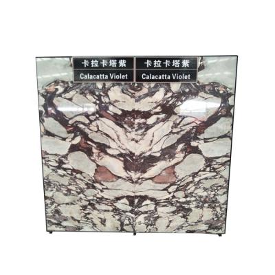 China Italy Calacatta Viola White Marble Purple Vein Slabs Price for Benchtop and Countertop SHS-M205 for sale