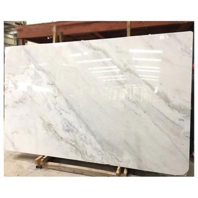 China shopping & Residential Building Projects Calacatta Cream Marble Tiles, Italian Bianco White Carrara Statario Marble Slab With Gray Veins For Bathroom for sale