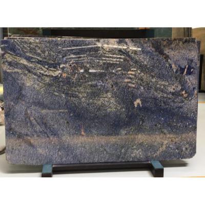 China interior & Brazilian Natural Stone Azul Bahia Blue Marble Slab, Azul Bahia Marble Exterior Decoration Prices for sale