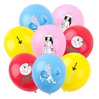 China Latex Raya and the Latest Dragon Theme Birthday Balloons Party Decorations Party Balloons Printed 12 Inch Latex Balloons Party Supplies for sale