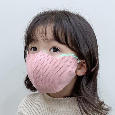 China Summer Sunscreen Kids Washable Reusable Ice Silk Maskes Custom Hot Selling LOGO Silk Kids Breathable Facemasks for sale