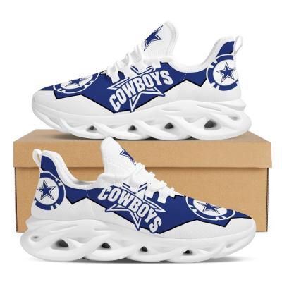 China American Football Team Sneaker Rubber Custom Adult Plus Size NFL Team Sports Sneakers 2021 for sale