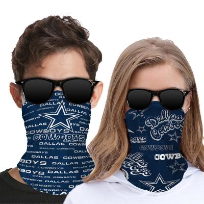 China Multifunctional Wholesale Team Digital Printing American Football NFL Sports Neck Tube Scarf Recycling Universal Outdoor Bandana for sale