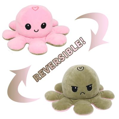 China Hot Selling Funny Reversible Plush Octopus Plush Toys Wholesale for sale