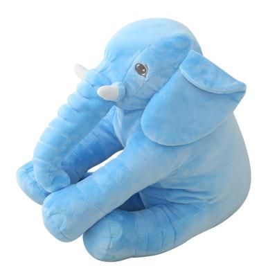 China High Quality Plush 40cm Solid Color Elephant Plush Pillow Stuffed Elephant Doll Plush Toys for sale