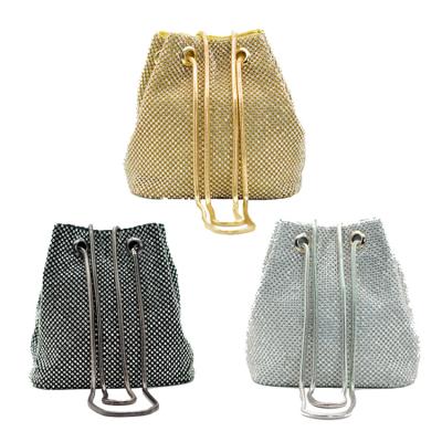 China High quality luxury fashion personalized bling bling rhinestone/polyester diamond rhinestone cross - body woman shoulder bag for sale