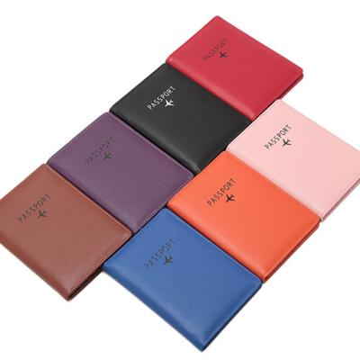 China Multicolor Fashion Business Travel RFID PU Passport Cover Leather Card Holders Bag Wallet Case Passport Holder for sale