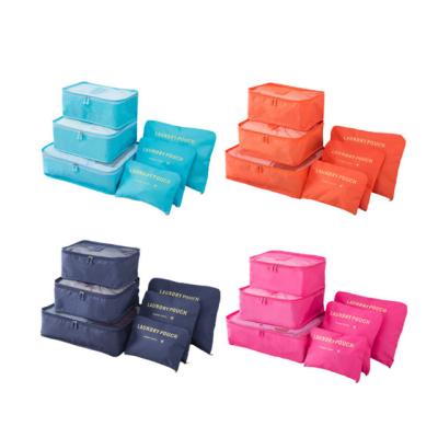 China Wholesale Hot Selling Viable 6 Pcs Travel Storage Set Bag For Luggage Clothes Travel Storage Bag for sale