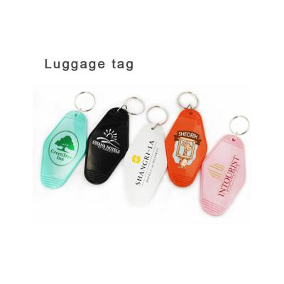 China Motel Hotel Room Plastic Plastic Acrylic Key Tag With Key Chain Blank Ring Logo Printing Motel Keychains Custom Made Travel Key for sale