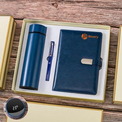 China 2023 Mother's Day Gifts 2023 Business Gifts Wholesale Promotional Luxury Goods Personalized Notebook Thermos Mug Pen Corporate Gift Set for sale