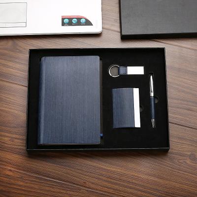 China Besery High Quality Luxury Instant Drive Business USB Pen Notebook PU Besery Corporate Gift Set With Customized Logo for sale