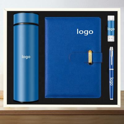 China 2023 Luxury Business Water Bottle Luxury Pen Notebook Mother's Day With Logo Office Corporate Gifts Sets Customized for sale