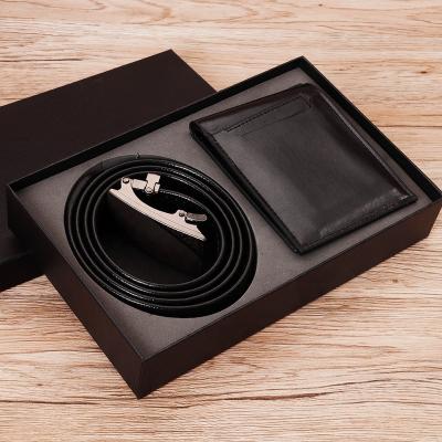 China Luxury Cheap Price Office Moq Wholesale Gift Sets Personality Customized Logo Wallet Belt Gift Box High-end Company low for sale