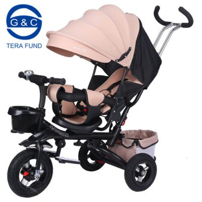 China Safety Russia hot sale baby 3 wheels high quality tricycle can be fold tricycle for sale