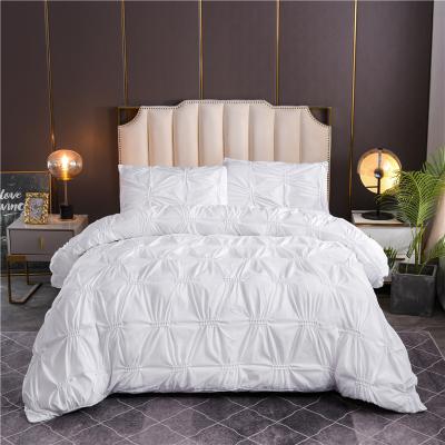 China Beautiful Anti-static Wholesale White Duvet Cover Bedding Set Luxury Duvet Cover Set Plaid for sale