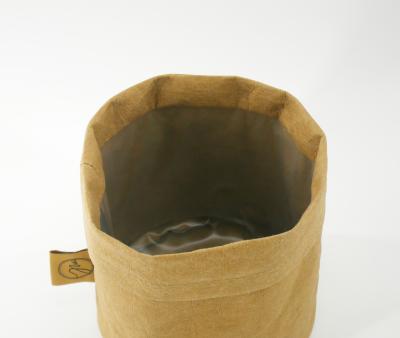 China Good Quality Waterproof Custom Logo Kraft Paper Bags Flower Pots For Outdoor Decor for sale