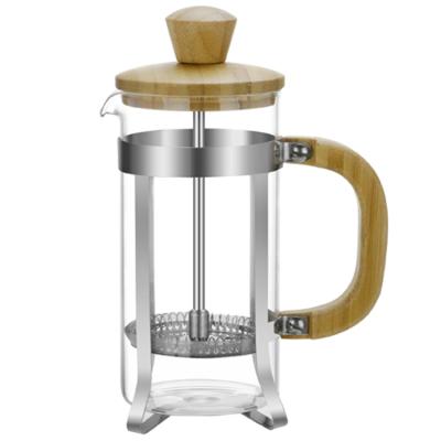 China WITH LID Factory Supply Wholesale French Press Borosilicate Glass French Coffee Press French Press With Logo for sale