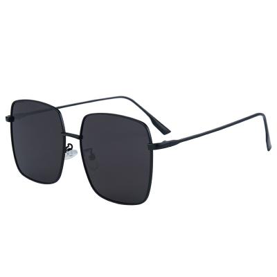 China UV Protection Men's Sunglasses Polarized Female Drivers Driving Glass Sunglasses Square Metal Glass Sunglasses for sale