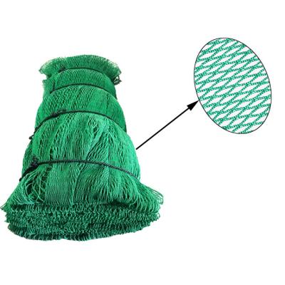 China Multifilament Success High Strength Durable Green Polythene Knotless Fishing Net for sale