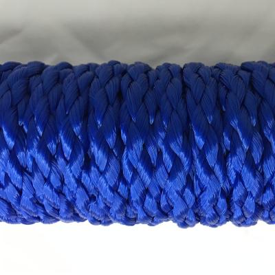 China High Amount Multifilament Good Strength Polyester Braided Rope for sale