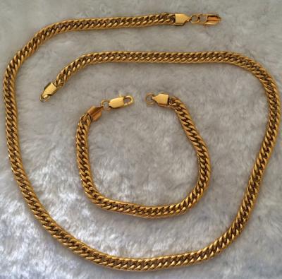 China El acero inoxidable de oro del hueso grande de la serpiente encadena la joyería con el corchete de las esposas en venta