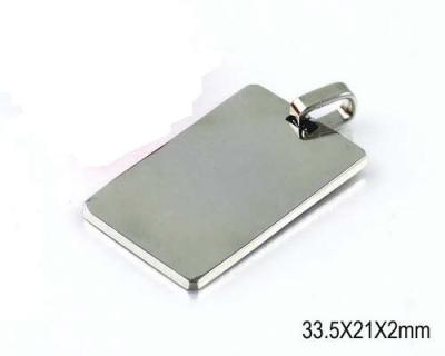 China Badge Mens Pendant Stainless Steel Jewelry Pendants Lightweight for sale