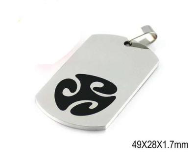 China Gifts Rectangle Custom Stainless Steel Pendant DIY Logo Or Photo for sale