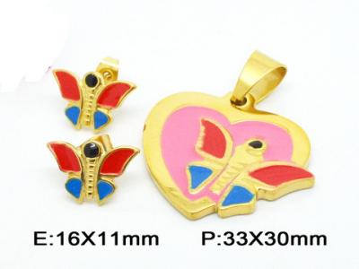 China Post Stud Fantasy Butterfly Costume Jewelry Sets In Colorful Enamel for sale