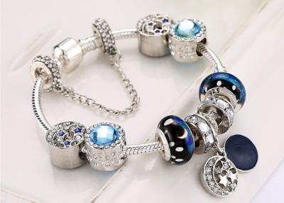 China Wholesale Women's Jewelry Starry Beaded Bracelet Charm Vintage National Wind Star Moon Glass for sale