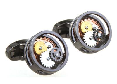 China High-end Mechanical Watch Movement Cufflinks Tourbillon Cuff Nails Gear Cuff Button Watch Cufflinks for sale